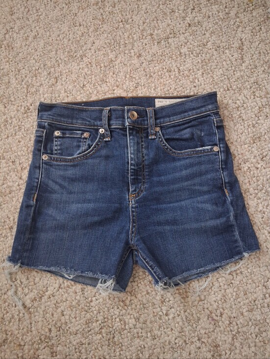 rag & bone Pants - Rag & Bone High Rise Denim Shorts